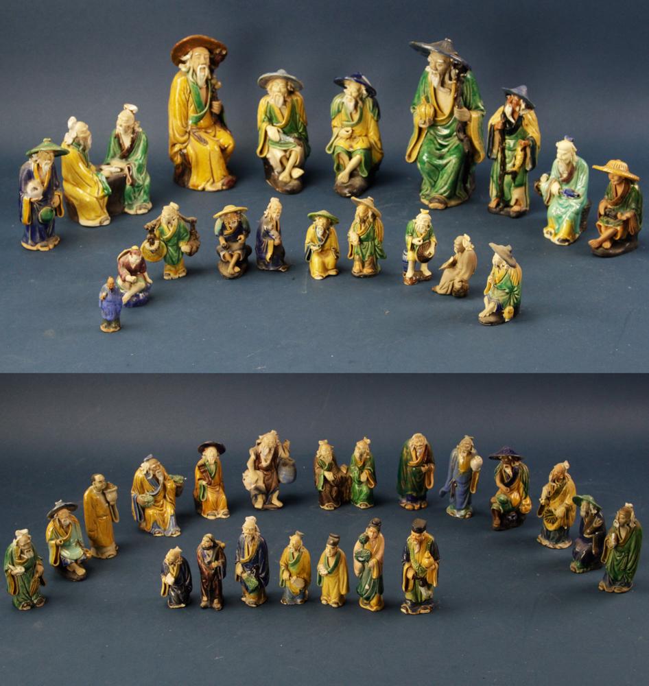 Group of Chinese Pottery Figures (1 of 12)