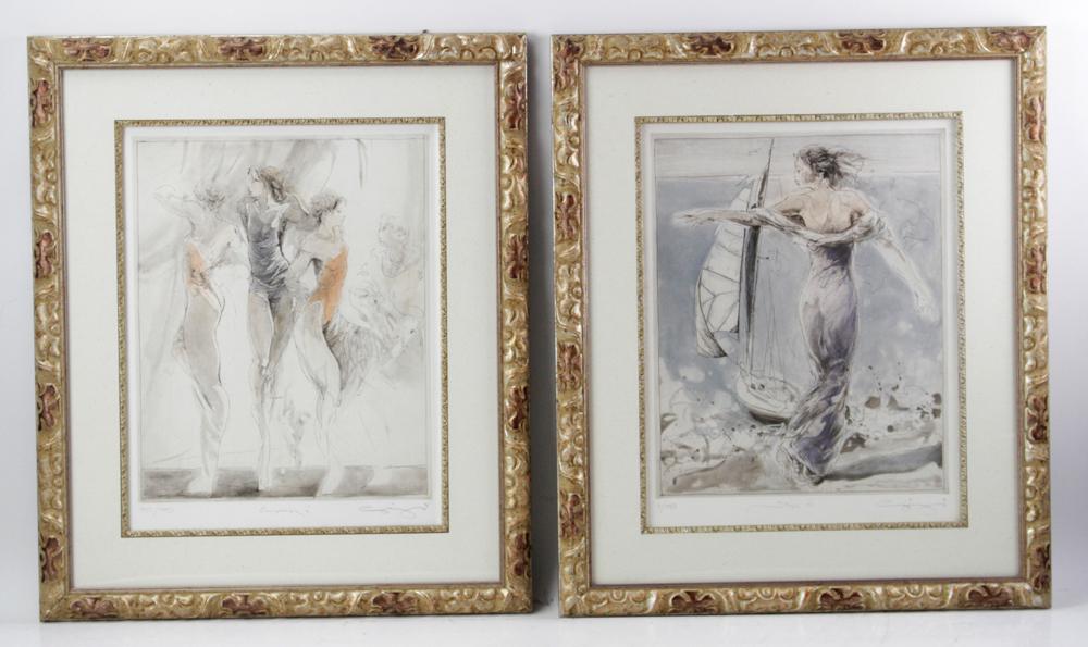 Jurgen Gorg, Ensemble II and Step IV, Lithographs (1 of 9)