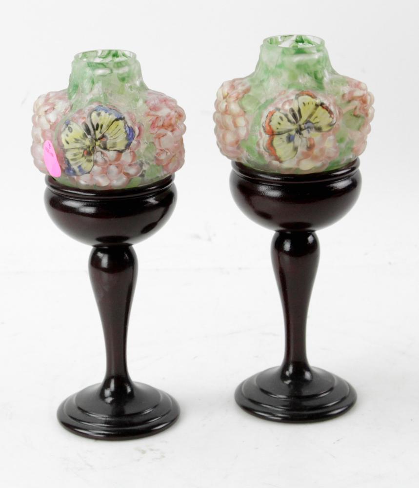 Pair of Pairpoint Puffy Candle Lamps (1 of 4)