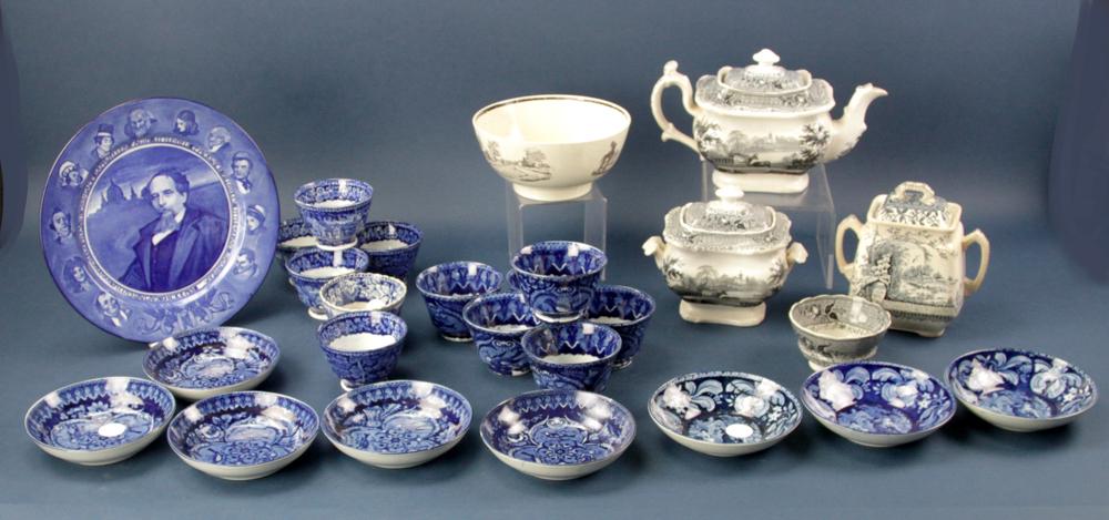 Assorted English China, Doulton, Flow Blue (1 of 6)