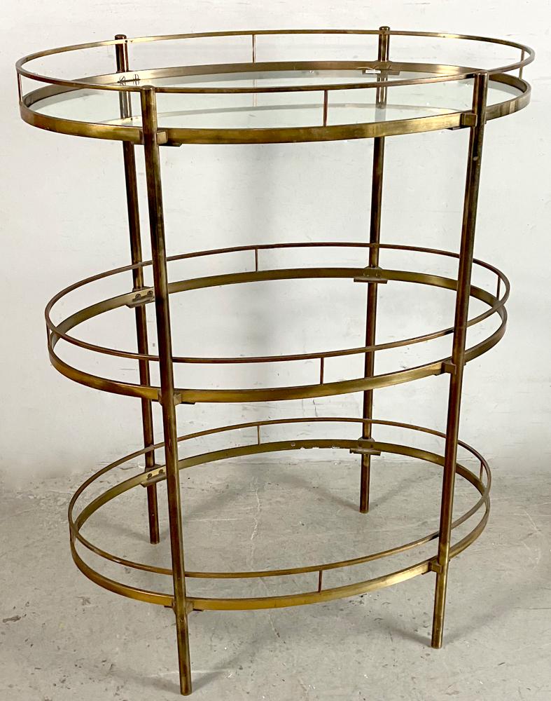 Vintage Brass 3-Tiered Butlers Cart (1 of 6)