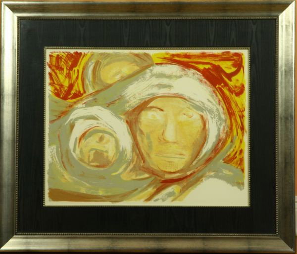 Siqueiros, "Maternity", Lithograph: José David Alfaro Siqueiros (Mexican, 1896-1974),"Materinty," one of five progressive proofs, unsigned, notated in pencil on verso, 20" x 16 1/2" (image), 34" x 39 1/2" (frame), part of a six proof s