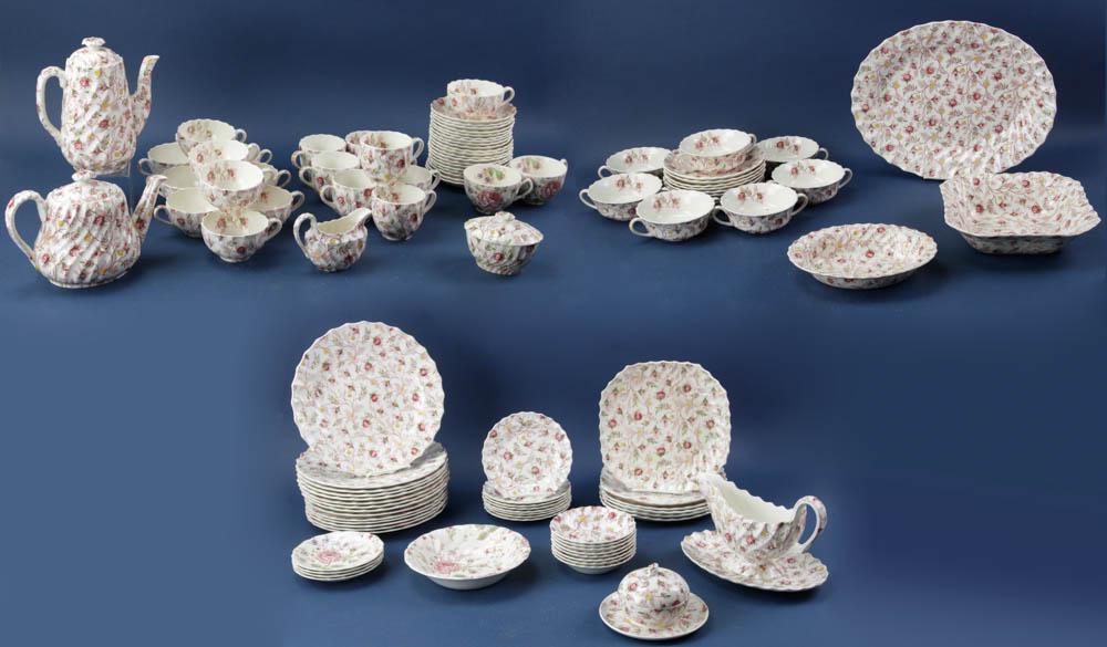 Copeland Spode Rosebud Chintz Dinner Set (1 of 20)
