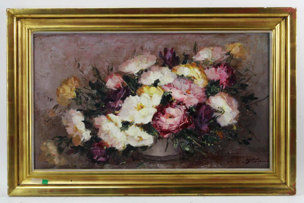 Margarita Hahn Vidal, Garden Roses, Oil on Canvas (1 of 7)