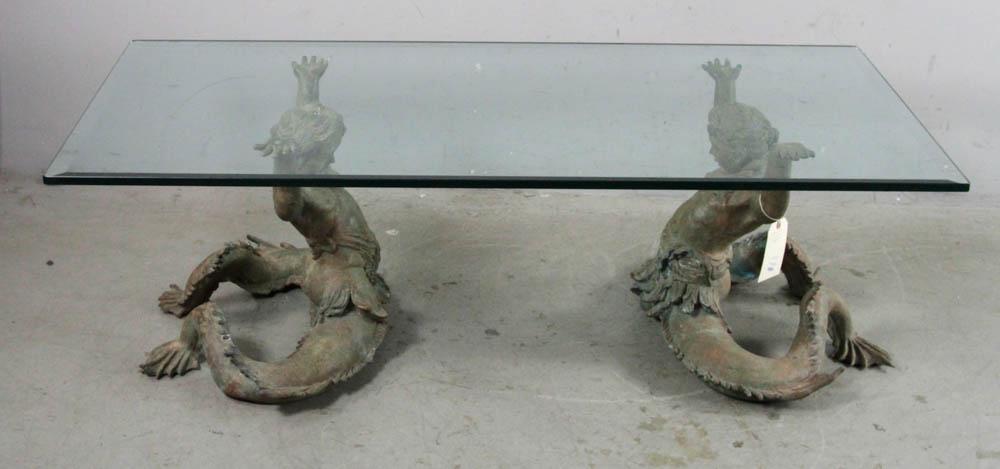 John Stuart Decorative Glass-Top Coffee Table (1 of 7)