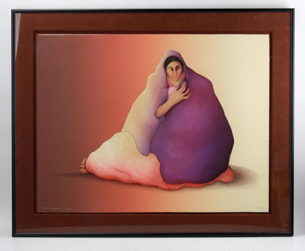 R. C. Gorman, Mother and Child, Serigraph (1 of 6)