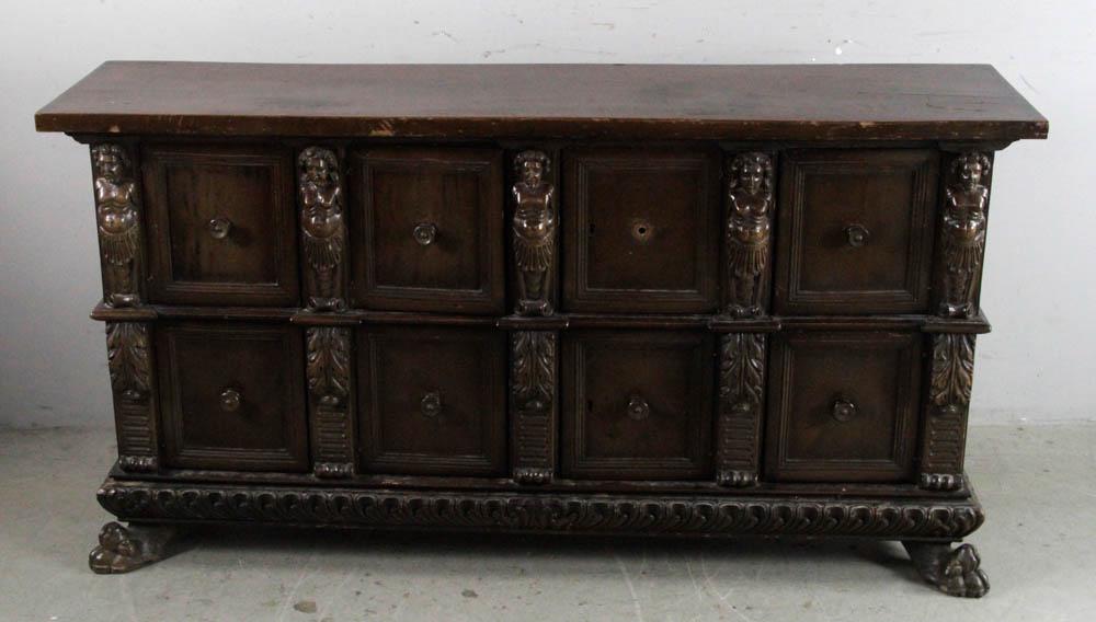 18thC Italian Walnut Cabinet (1 of 10)