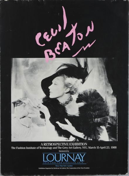 Exhibition Poster: Exhibition poster from The Fashion Institute of Technology, 1988, Cecil Beaton designed, 26" x 19".
