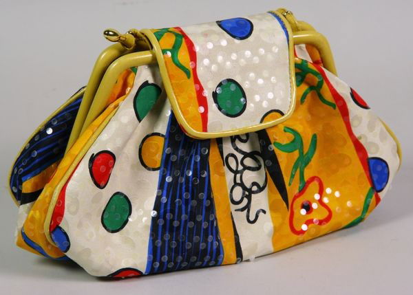 Stuart Weitzman Bag: Stuart Weitzman handbag, made in Spain, 10 1/4"w x 6 1/2"h.