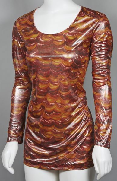 Missoni Long Sleeved Top: Missoni shiny long sleeved top, approximate size medium.