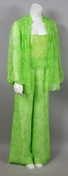 1970s Lilly Pulitzer Outfit: 1970s Liza by Lilly Pulitzer three-piece outfit to include: half top tank top, pants and jacket, approximate size small. Good condition.