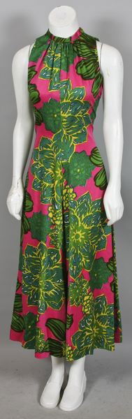 Alfred Shaheen: 1960s Alfred Shaheen floral sleeveless gaucho pants jumpsuit, approximate size 4/6. Good condition.