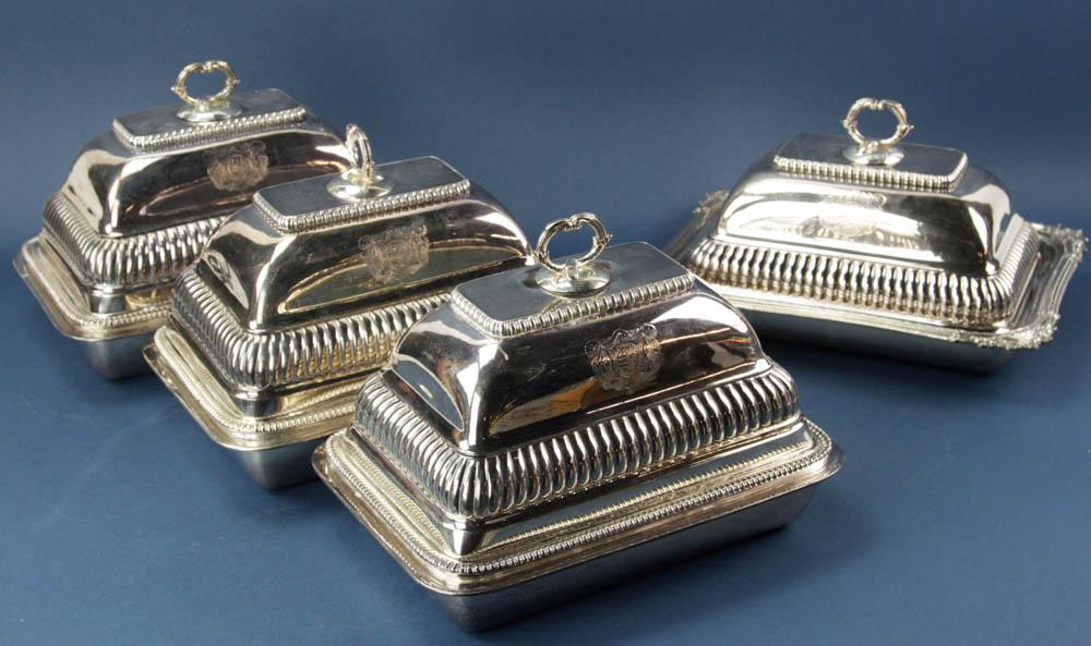 Early English Sheffield Plate Chaffing Dishes (1 of 8)