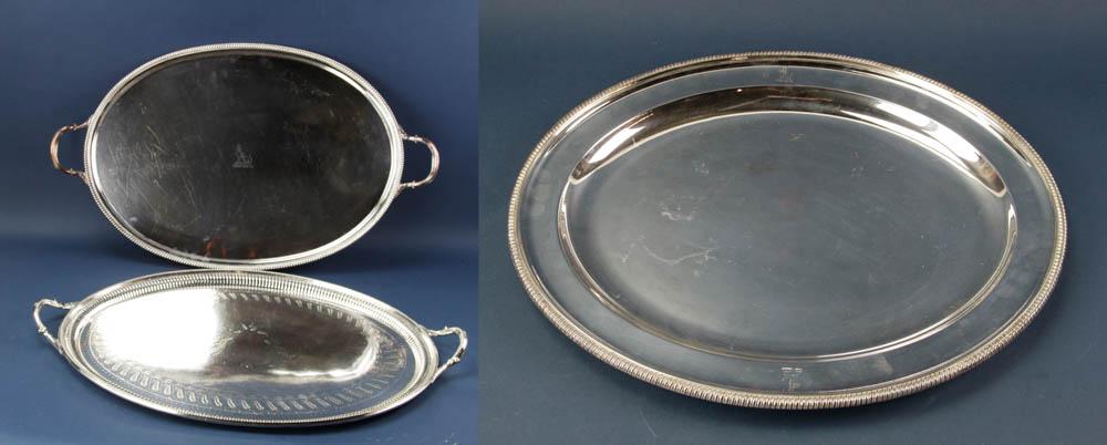 Group of Sheffield Silverplate Trays (1 of 8)