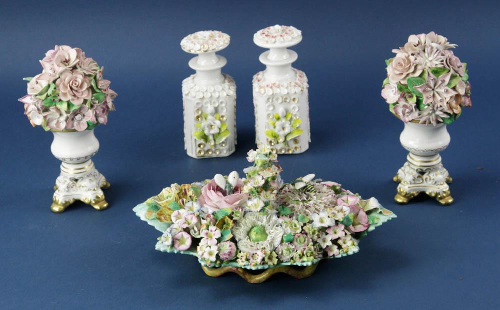 Porcelain Inkwell, Dresser Jars, Mottahedeh Items (1 of 11)