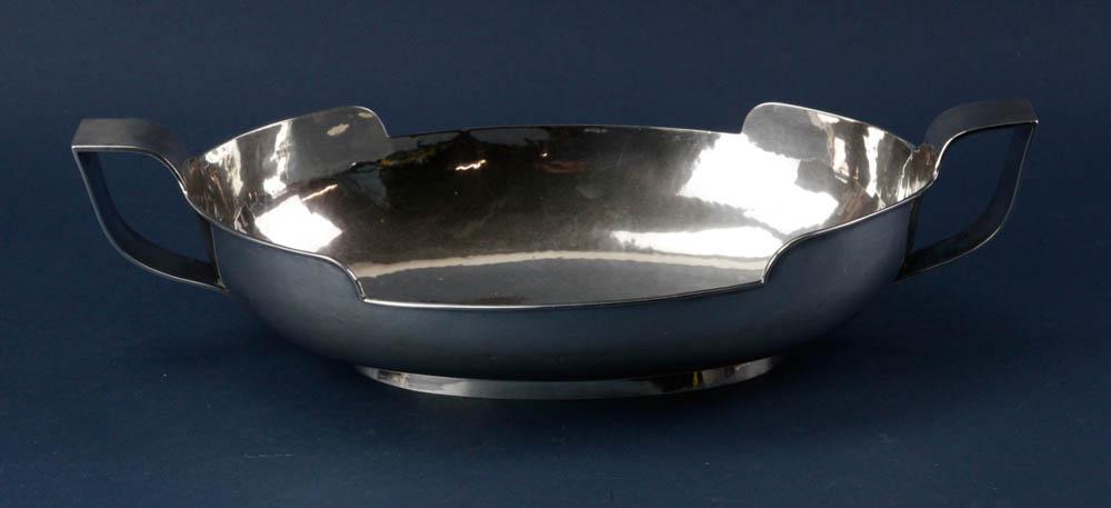 Danish Hammered Silver Center Bowl (1 of 5)