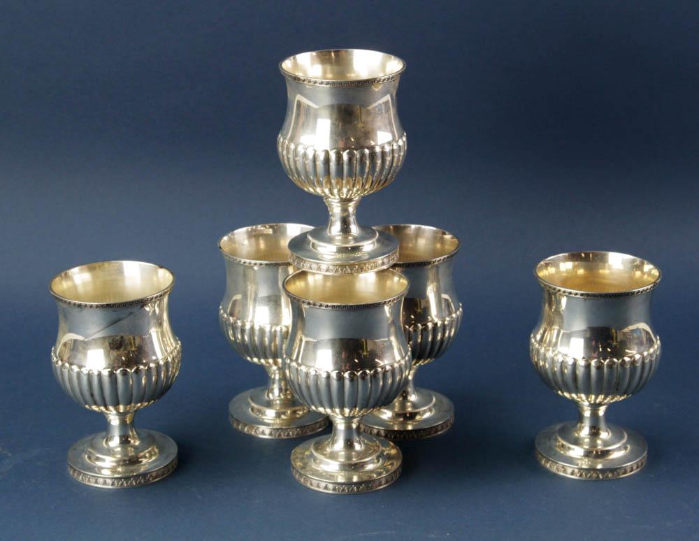 Six Sterling Goblets (1 of 5)