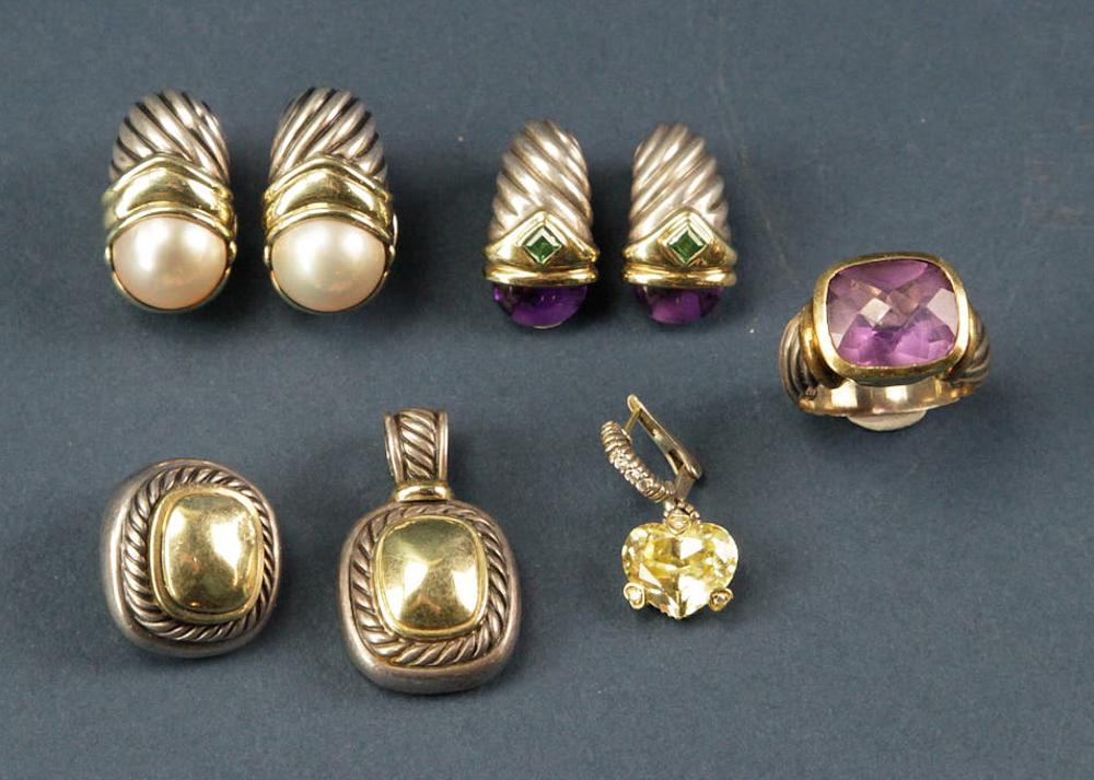 Collection of 18k/Sterling and 14k/Sterling Jewelry (1 of 5)