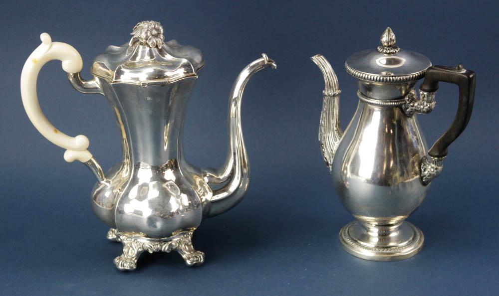 Two 800 Silver Coffee Pots (1 of 10)