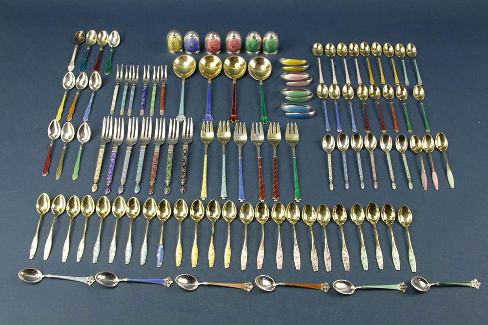 Collection of Danish and Norwegian Silver (1 of 13)