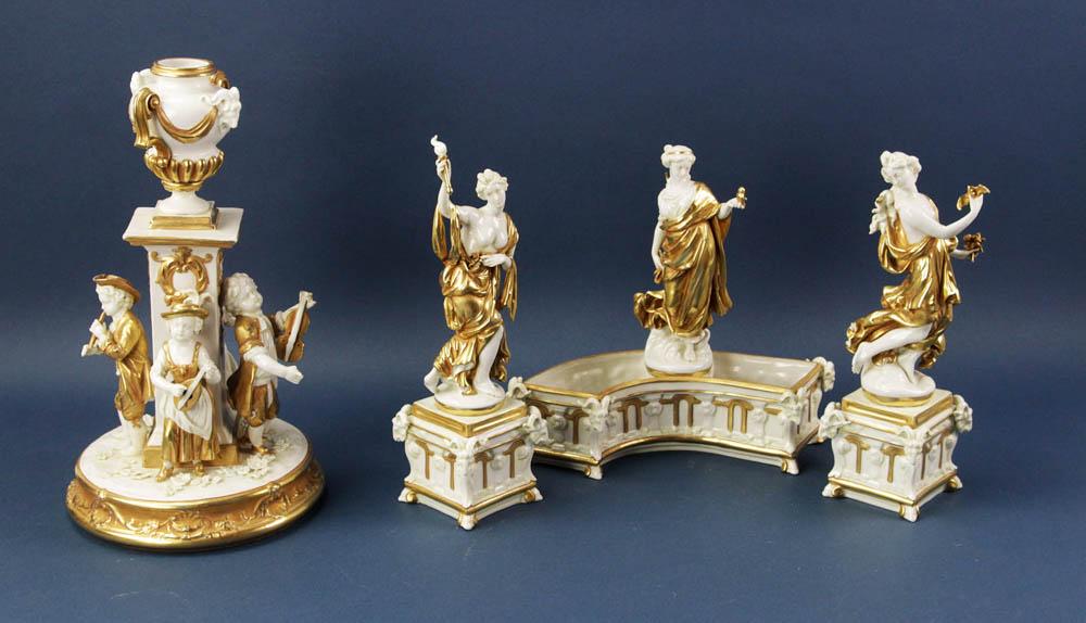 20thC Continental Porcelain Center Piece (1 of 8)