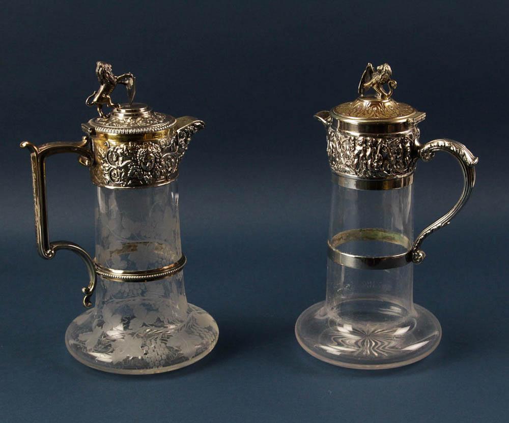 English Silverplate Decanters (1 of 9)