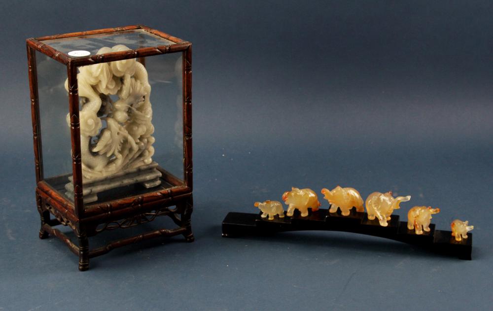 Jade Dragon in Box, Jade Elephants (1 of 8)
