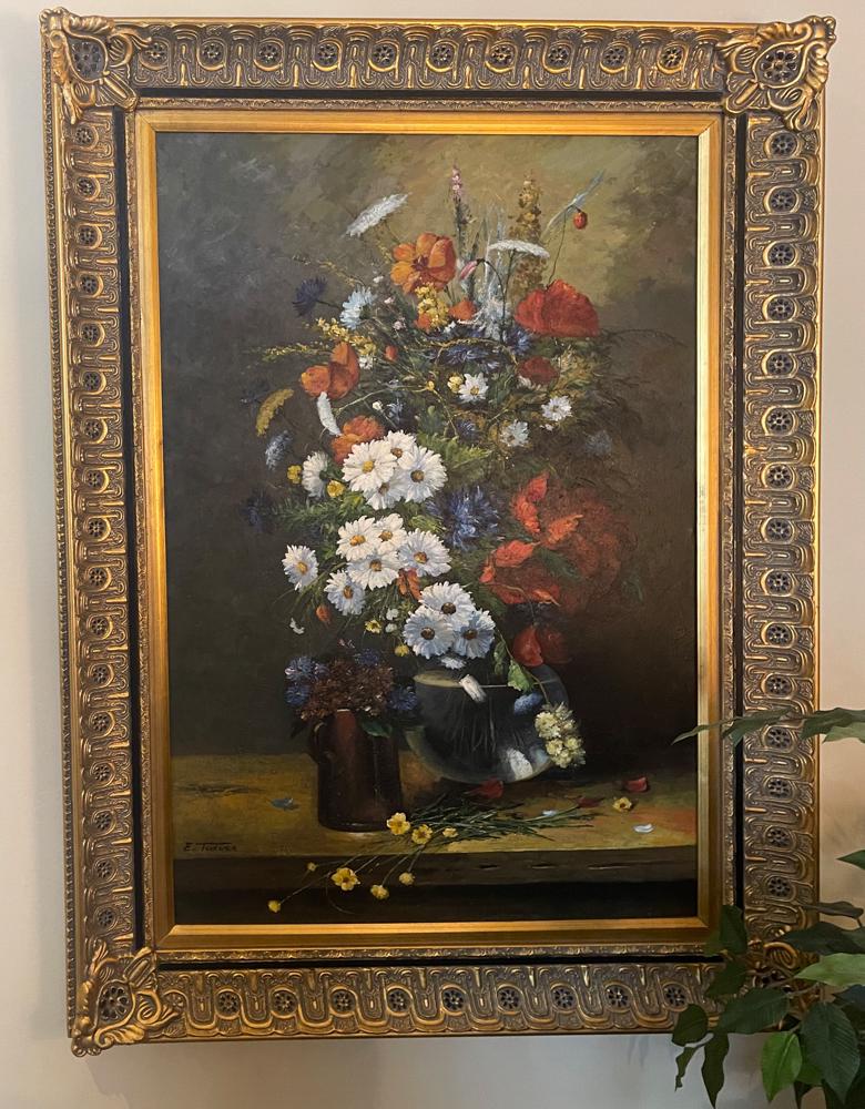 E. Turner, Still Life, Oil on Canvas (1 of 3)