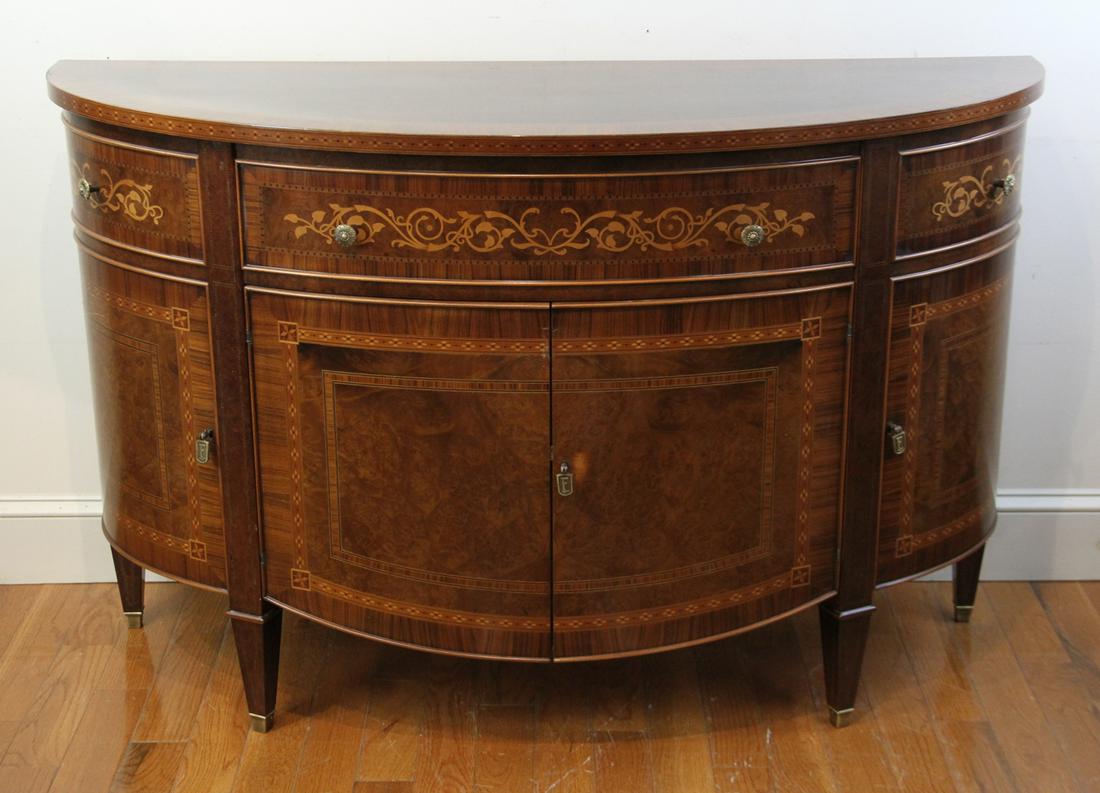 Adam Style Mahogany D-Shaped Sideboard (1 of 3)