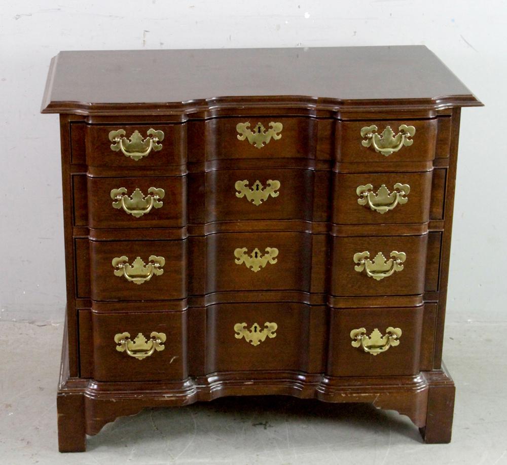 Custom Boston Chippendale Chest with Mirror (1 of 8)