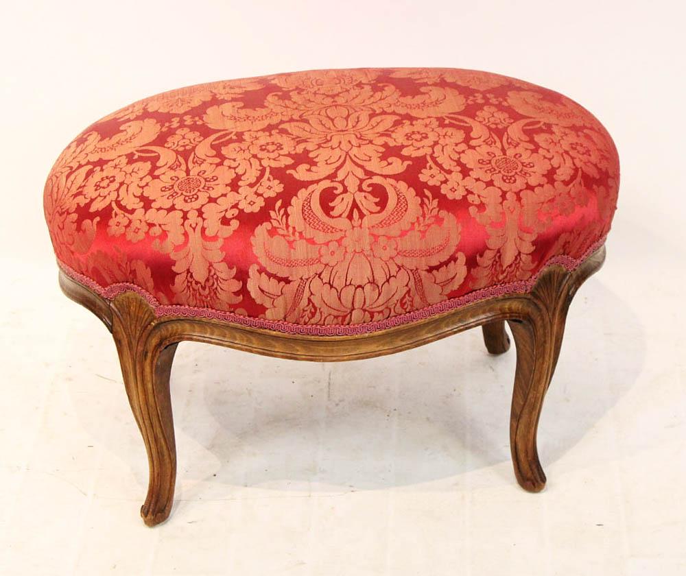 French Upholstered Stool (1 of 4)