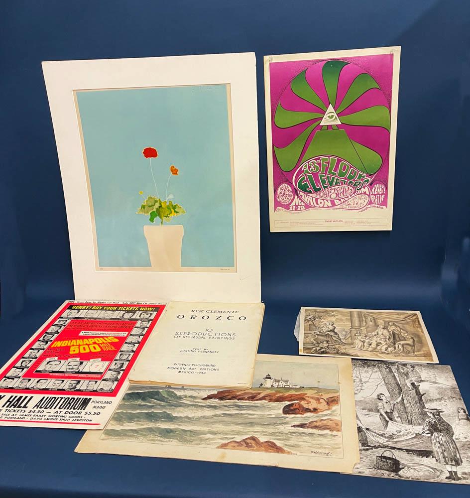 Assorted Ephemera Posters, Prints, Watercolor (1 of 5)