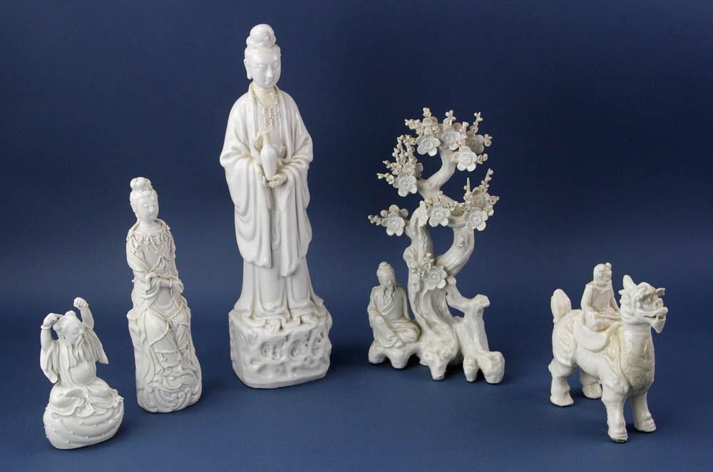 Chinese Blanc-de-Chine Porcelain Figures (1 of 6)