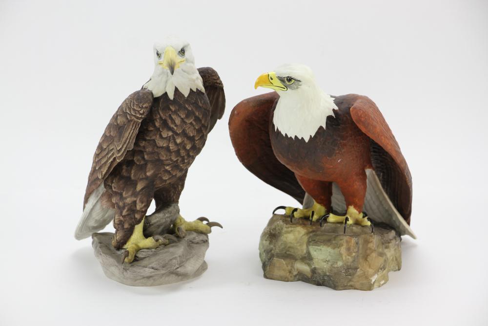 Two Matte Porcelain American Bald Eagles (1 of 7)