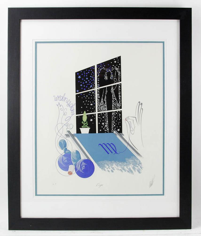 Erte, Virgo, Serigraph on Paper (1 of 8)