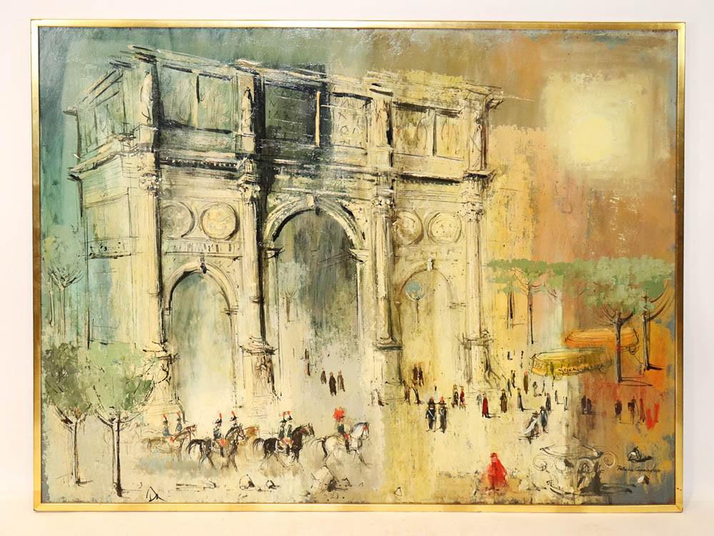 Patricia Cunningham, Arc de Triomphe, Oil on Board (1 of 5)