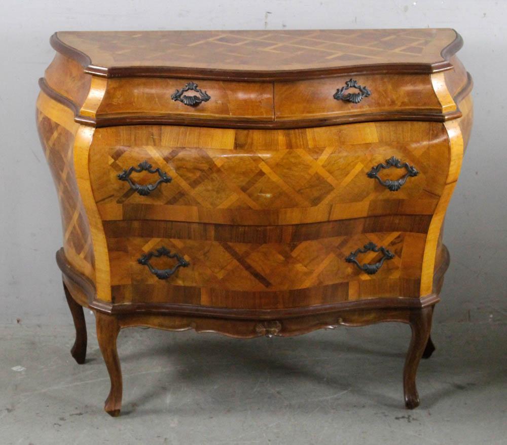 Diminutive French-Style Marquetry Commode (1 of 11)