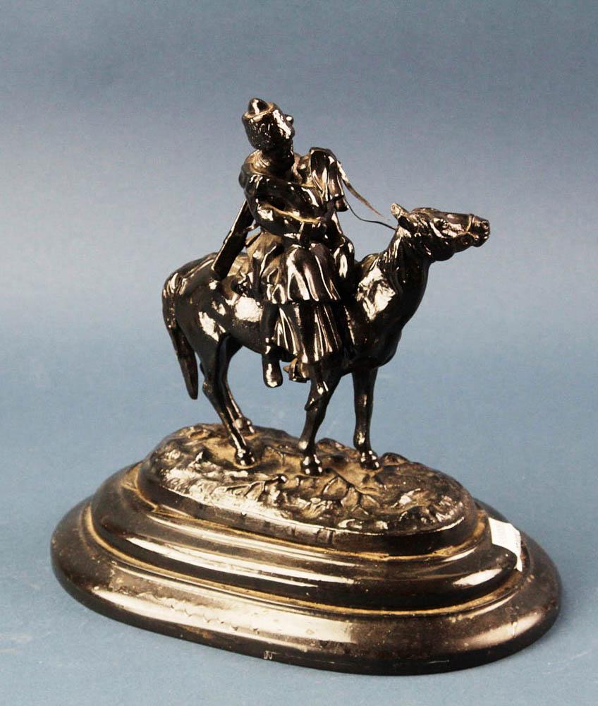 Russian Cast Iron Sculpture, The Last Kiss: Russian cast iron sculpture, "The Last Kiss", Kashli Foundry, after Vasiliy Grachev.