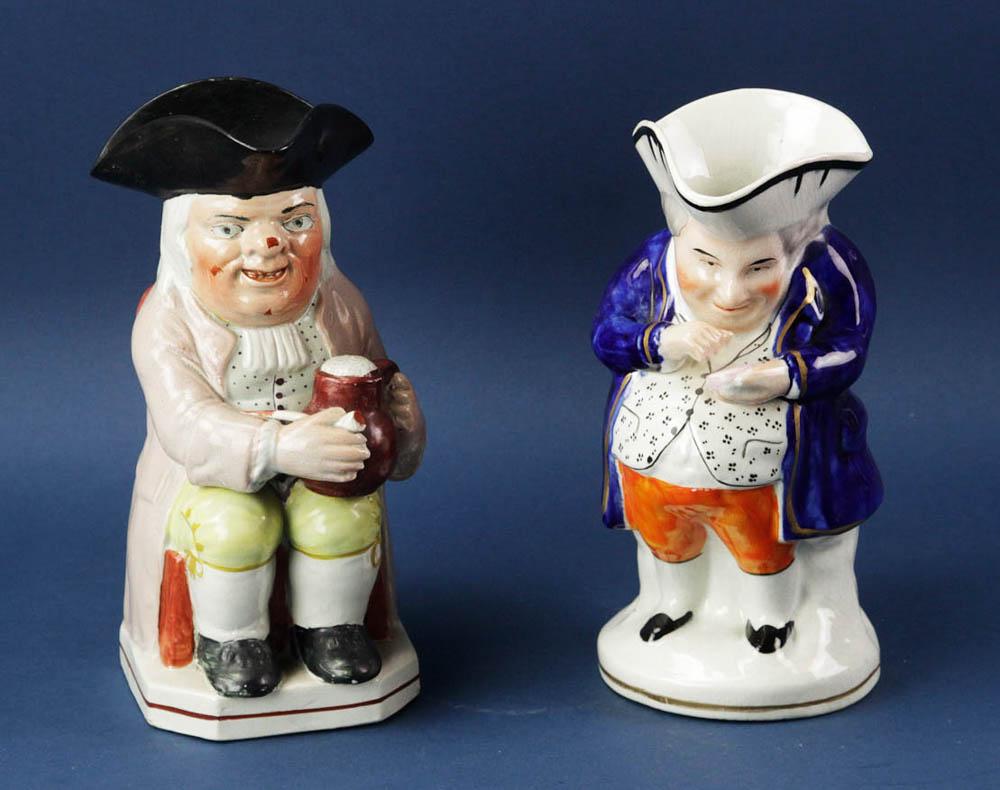 Two Staffordshire Pottery Toby Mugs (1 of 6)