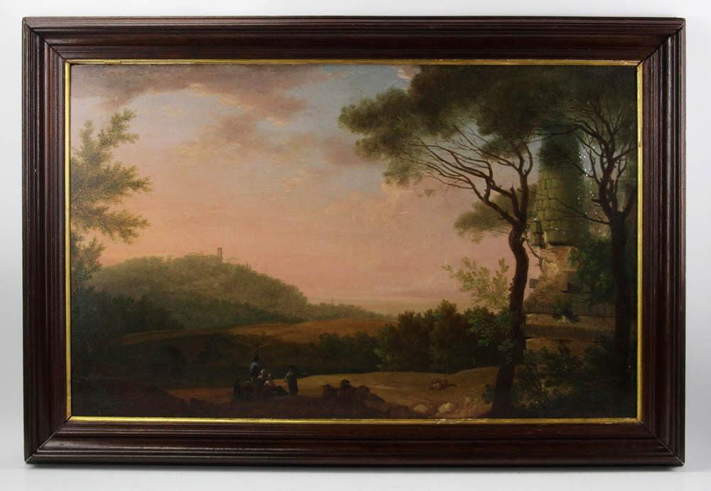 Robert Salmon, View Near Boston, Oil on Panel (1 of 5)