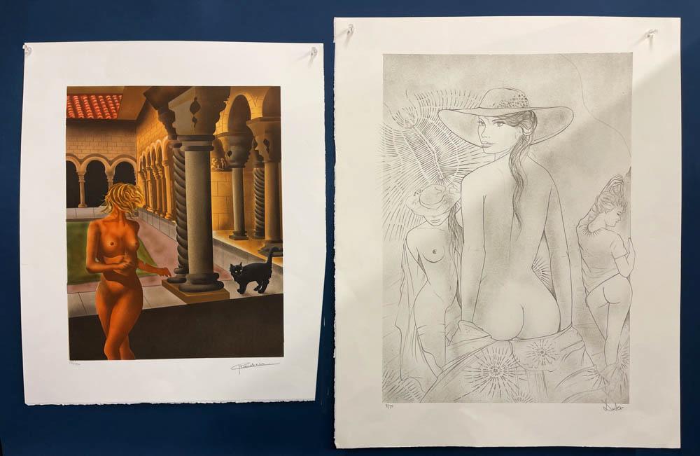 Two Prints of Nudes, Pencil Signed (1 of 4)