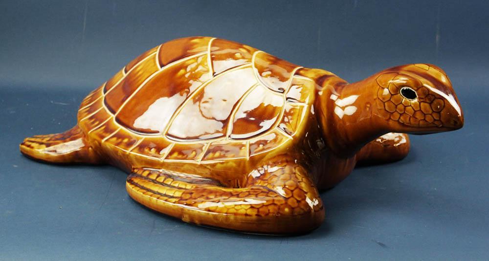 Large Glazed Terra Cotta Turtle (1 of 6)
