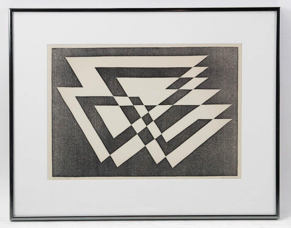 Josef Albers, Contra, Woodcut Print (1 of 5)