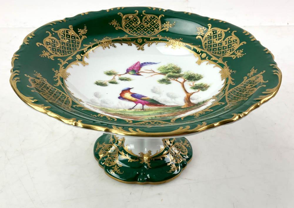 Le Tallec Limoges Hand-Painted Compote with Birds (1 of 5)