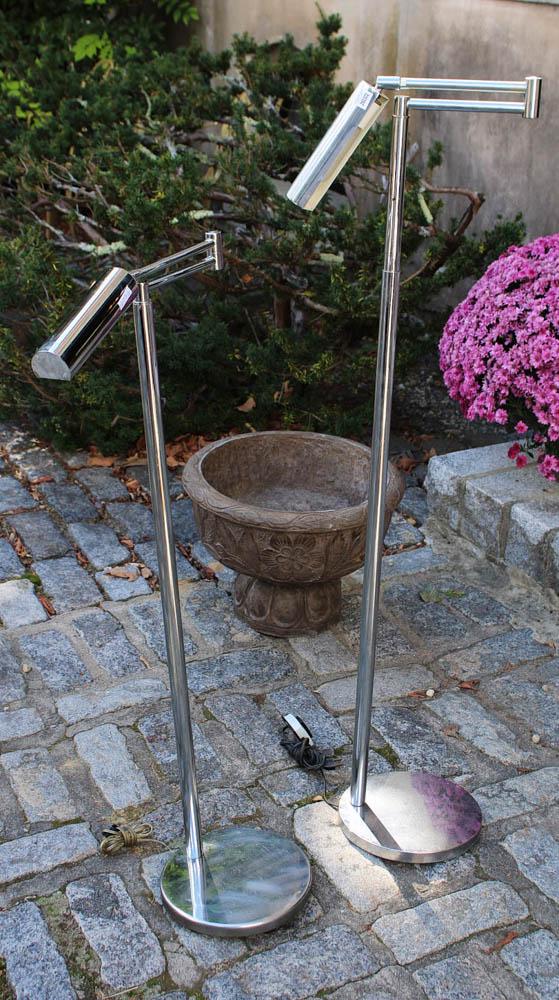 Pair of Mid-Century Chrome Floor Lamps (1 of 4)