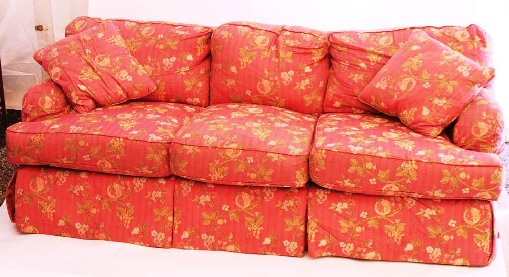 Floral Upholstered Sofa (1 of 4)