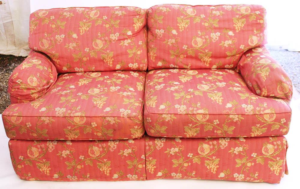 Floral Upholstered Loveseat (1 of 5)