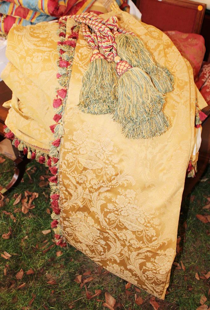 Group of (6) Drapery Panels with Tiebacks (1 of 3)