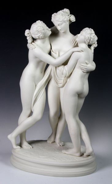 Parian Three Muses: 19th century White Parian of Three Muses, 20"h. Good condition.