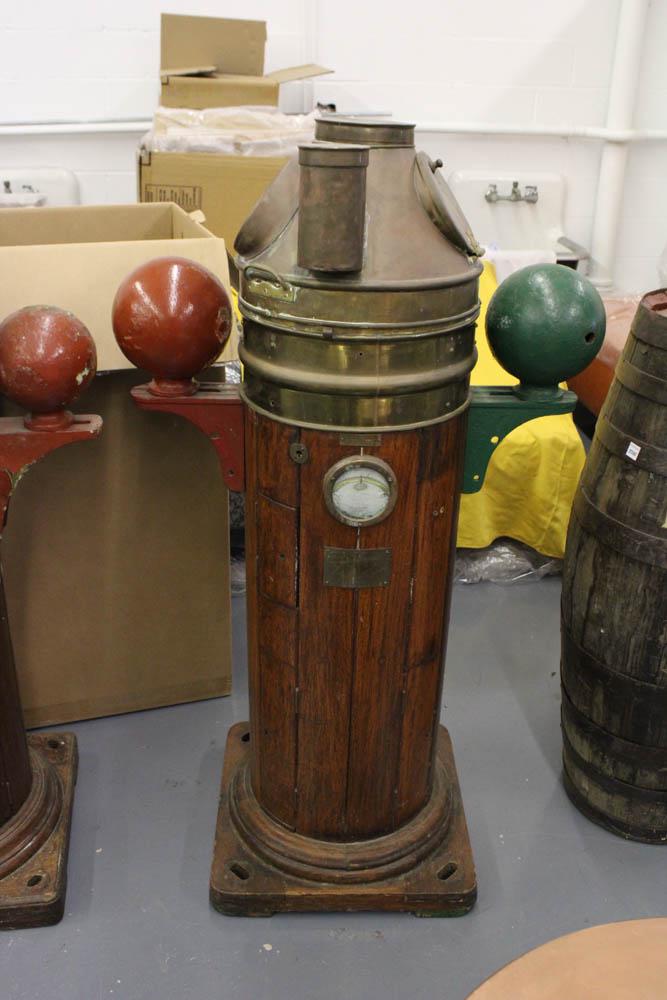 Ship Binnacle, Wood and Brass (1 of 6)
